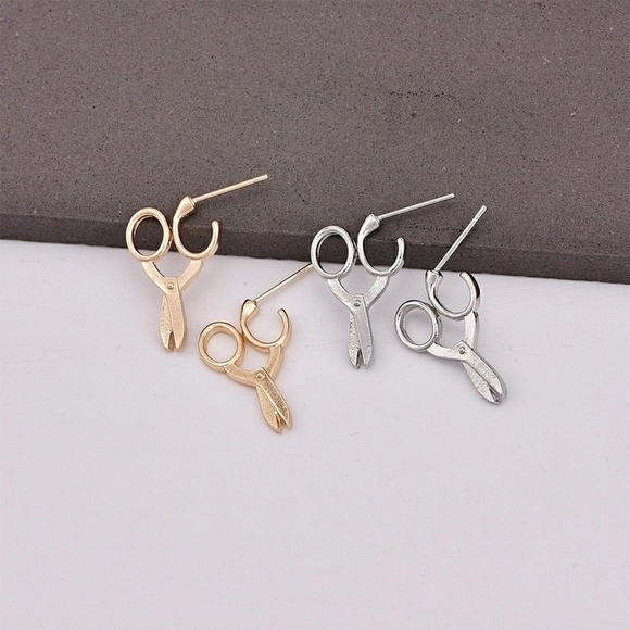 5 for $25 Scissors Shape Stud Earrings - Picture 2 of 6